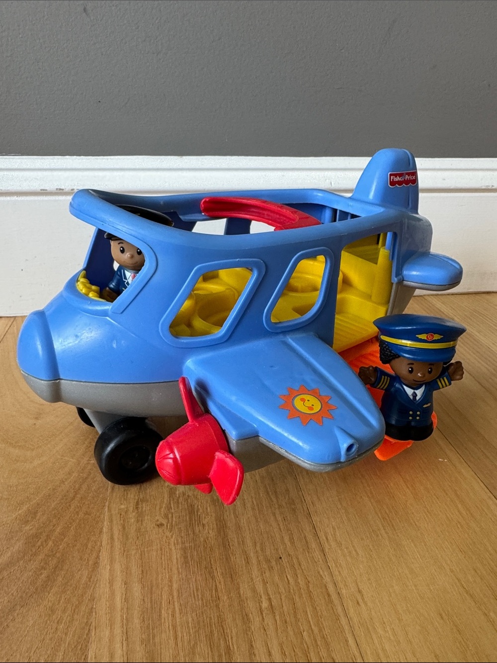 1998 Fisher-Price Little People Travel Together Airplane w/ 2 Pilots